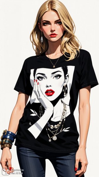 Элегантность и стиль: черно-белый портрет современной женщины. Изображение из нейронной сети Flux Ai