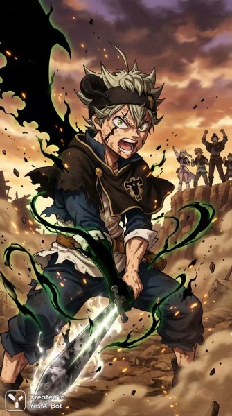 Аста: Битва воина, путь героя и сила духа в эпической схватке судьбы. Генерация из нейронной сети Nano-Banana