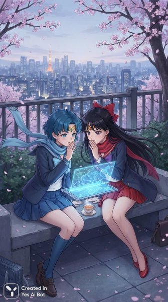 Загадочный план защиты друзей в сердце Токио. Нейронная сеть Нано Банана