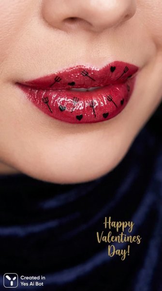 Секреты соблазнительных губ в День святого Валентина. Изображение из нейросети Нано Банана