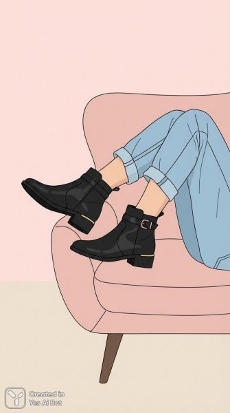 Элегантные ботильоны: минималистичная иллюстрация модной женской обуви. Изображение из нейронной сети Нано Банана