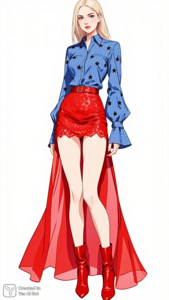 Элегантность и дерзость: стильный образ современной модели. Генерация из нейронной сети Flux 1