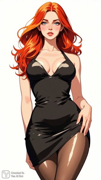 Элегантность в черном: мода и соблазнительный образ. Нейронная сеть Flux Ai