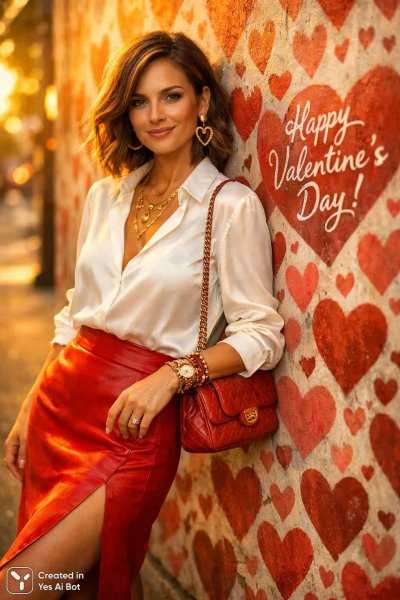 Изысканная красота: Валентинская атмосфера в золотом свете. Картинка из нейросети Sora Image