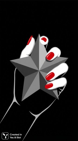 Звезда в руке: минималистичный дизайн и элегантность. Изображение из нейронной сети Нано Банана