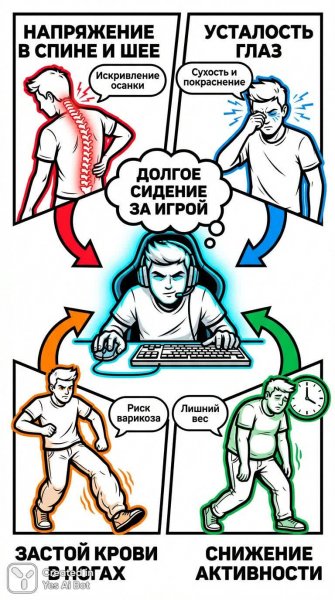 Геморрой у геймеров: причины и профилактика сидячего образа жизни. Нейронная сеть Nano Banana