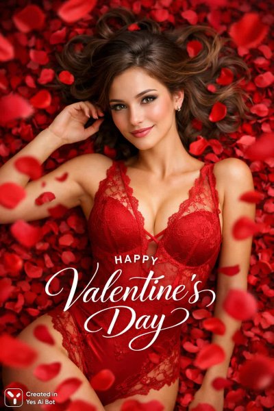 Романтика и нежность в каждом лепестке роз, элегантная красота Валентина. Генерация из нейросети Sora Image