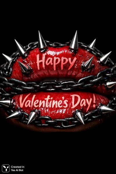 Любовь с острыми краями и красной кожей. Изображение из нейронной сети Sora Image