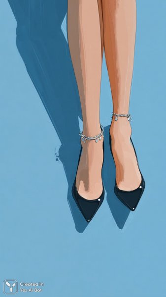 Летнее настроение: ноги в джинсах и на высоких каблуках. Генерация из нейронной сети Midjourney