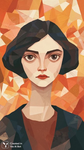 Лицо в геометрии: портрет эпох баухаус и дадаизма. Нейронная сеть Миджорни