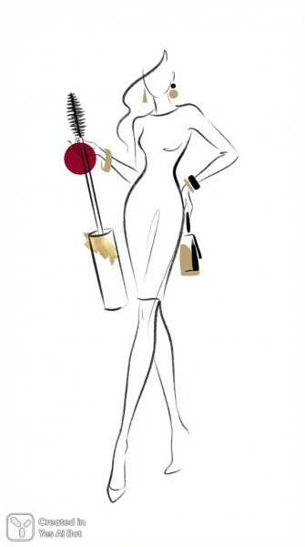 Изысканный образ: женщина в стильном платье и безупречный макияж. Нейронная сеть Nano Banana