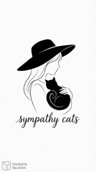 Девушка с кошкой: элегантный минимализм и игривый стиль. Картинка из нейронной сети Nano Banana