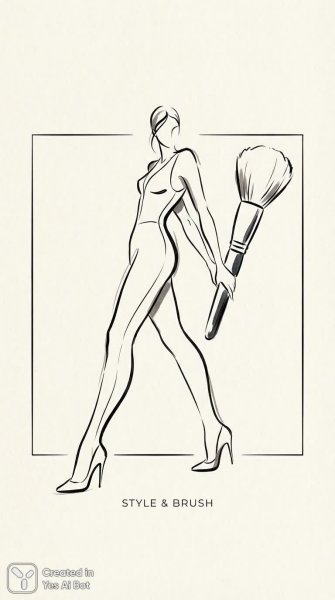 Изысканная минималистичная иллюстрация современной женщины в черном комбинезоне. Генерация из нейросети Nano-Banana