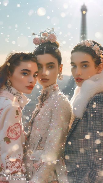 Принцессы Диснея на подиуме Chanel: минимализм и высокие технологии. Картинка из нейронной сети Миджорни