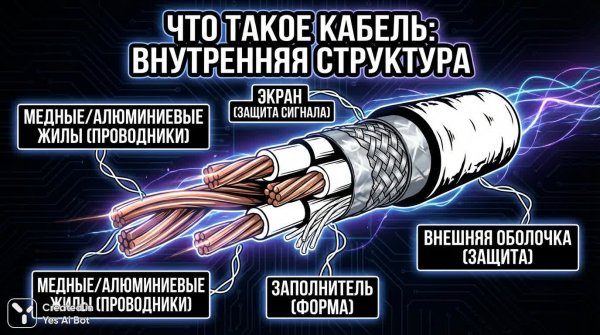 Визуализация кабелей: современный дизайн и эффект левитации. Нейронная сеть Nano-Banana
