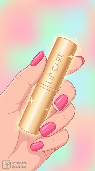 Золотой блеск и нежность: секреты ухода за губами в стиле минимализм. Картинка из нейронной сети Nano Banana