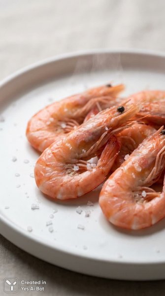 Изысканный улов: аппетитные креветки крупным планом в студийной съемке. Изображение из нейронной сети Nano Banana