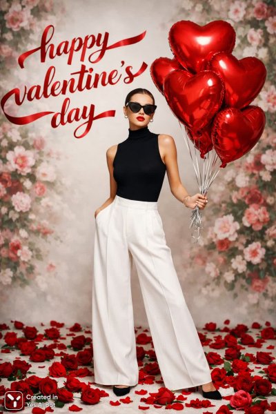 Романтика и свобода: эффектная мода на День святого Валентина. Картинка из нейронной сети Sora