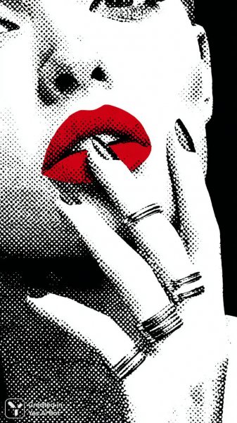 Элегантный портрет женщины в стиле минимализм и графике высокой контрастности. Генерация из нейросети Midjourney