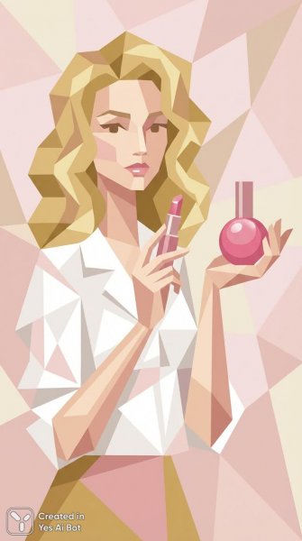 Стиль и красота: розовый акцент в деталях женского образа. Изображение из нейросети Нано Банана