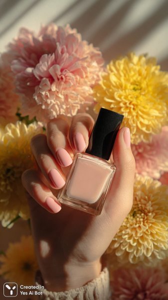 Уход за ногтями: нежность и стиль в пастельных тонах. Картинка из нейронной сети Midjourney