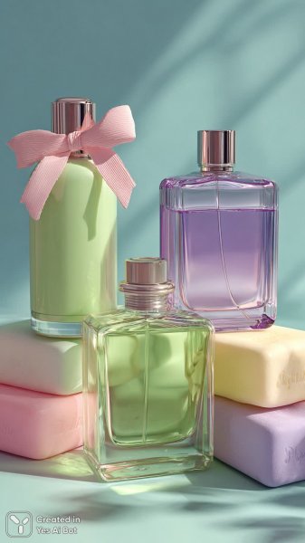 Три аромата: игривый дизайн и пастельная эстетика минимализма. Картинка из нейросети Midjourney