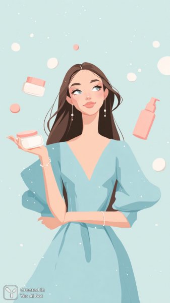 Модный образ с кремом и улыбкой на фоне нежного розового цвета. Генерация из нейросети Миджорни