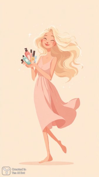 Нежная красота: весеннее настроение в стиле флэт иллюстрации. Нейронная сеть Миджорни