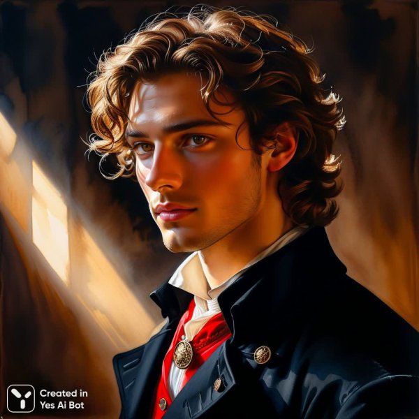 Молодой человек в черном пальто: драматичный портрет в стиле романтизма. Генерация из нейросети Stable Diffusion