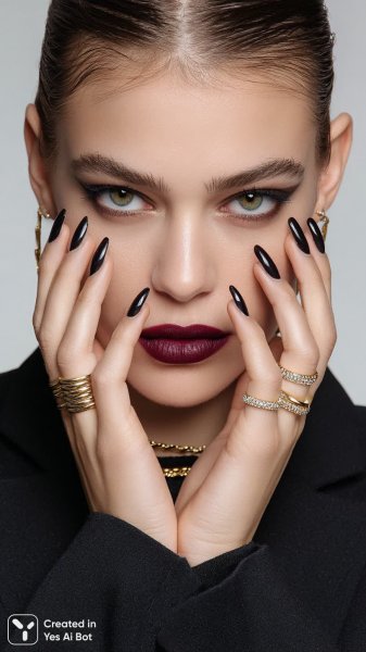 Яркий образ: гламурная красота в деталях и бликах студии. Картинка из нейронной сети Midjourney