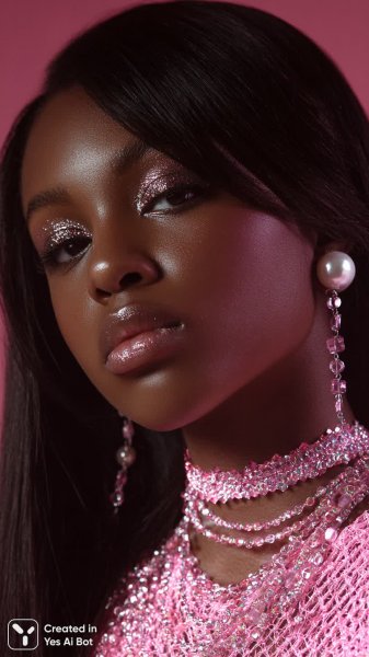 Блеск и роскошь: портрет эффектной женщины в студии. Нейронная сеть Midjourney