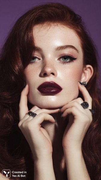 Яркий образ: красота в деталях модной портретной съемки в студии. Картинка из нейросети Миджорни