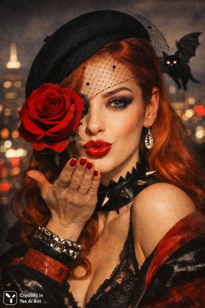 Ночная элегантность: сюрреалистичные образы в стиле ретро и бурлеска. Изображение из нейронной сети Sora