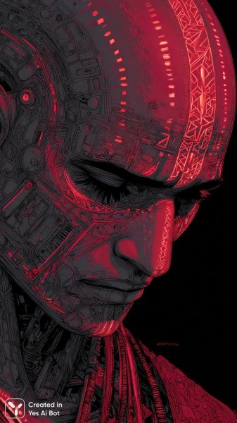 Воин будущего в кимоно: взгляд сквозь время и пространство. Картинка из нейросети Миджорни