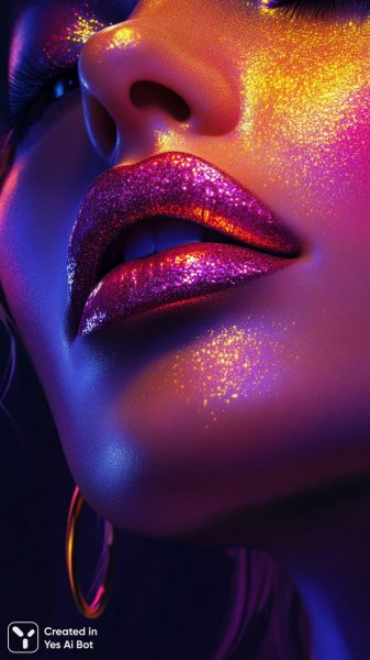 Яркий образ: красота в деталях и блеске профессиональной съемки. Картинка из нейронной сети Миджорни