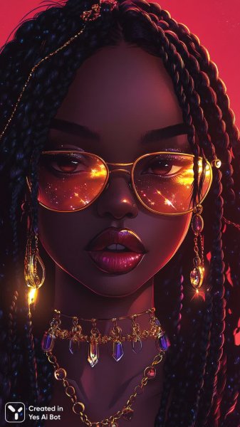 Элегантность и блеск: портрет эффектной женщины в стиле гламур. Нейронная сеть Миджорни