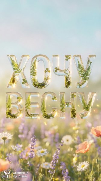 Хрустальные слова о весеннем желании и нежных цветах. Генерация из нейросети Nano-Banana