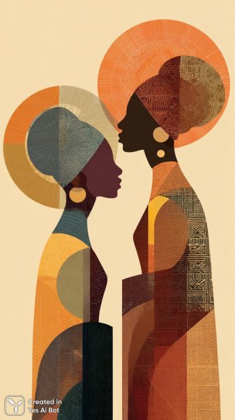 Традиционные головные уборы и минималистичный дизайн в ярких тонах. Нейросеть Миджорни