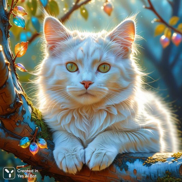Кошачье сияние: пастельный этюд в духе Эндре Пеноваца. Картинка из нейросети Стейбл Дифьюжен