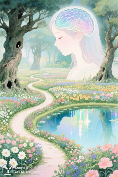 Сад воспоминаний и желаний: безмятежный мир женского разума. Нейронная сеть QWEN