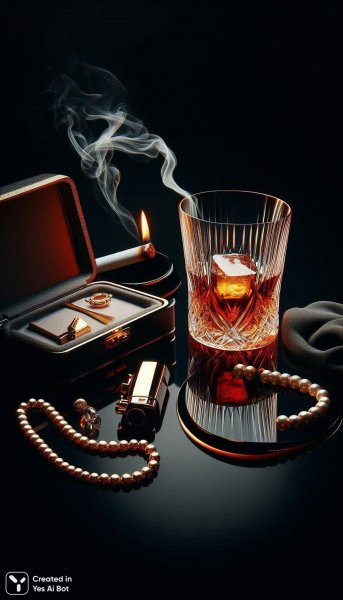 Вечерний вальс в лучах полумрака: роскошь, тайна и утонченный вкус. Изображение из нейросети Dalle 3