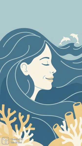 Безмятежность и гармония с океаном: цифровое искусство. Нейронная сеть Nano Banana