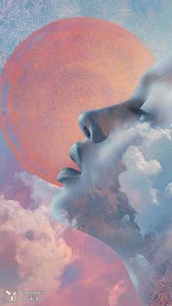 Шепот тайн в мандале: нежность и гармония цифрового искусства. Нейронная сеть Midjourney