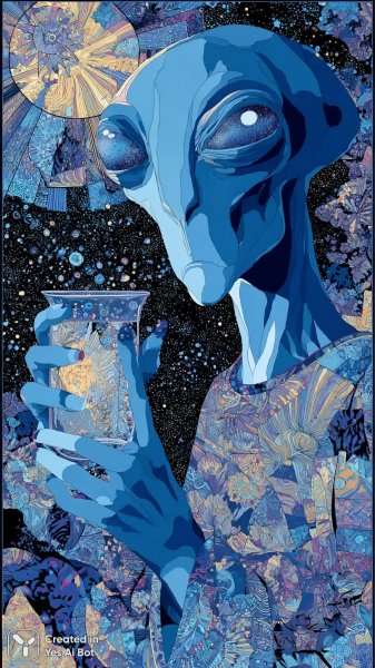 Загадочный портрет в ткани: звездная пыль и внеземной космос. Изображение из нейросети Миджорни