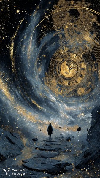 Космическая одиссея: тайна судьбы и порталы в неизвестность. Изображение из нейросети Midjourney