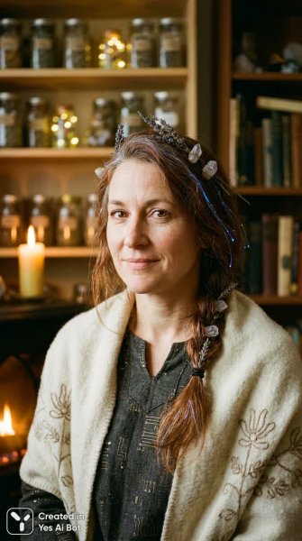 Мудрая женщина в золотистом свете: умиротворение и волшебство. Генерация из нейронной сети Нано Банана