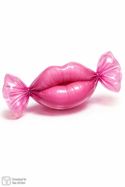 Розовые губы как леденец: гиперреалистичная сладость и сюрреализм. Генерация из нейронной сети Sora images Ai