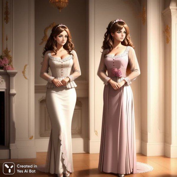 Испуг в розовом платье: неожиданная встреча с мышиным гостем. Изображение из нейросети Stable Diffusion