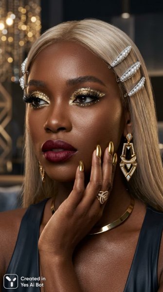 Роскошный киберпанк: золото, кожа и блеск в ультра HD. Изображение из нейронной сети Nano-Banana