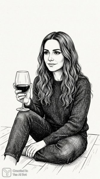 Элегантность в черно-белом минимализме: взгляд и изящество. Изображение из нейросети Nano Banana